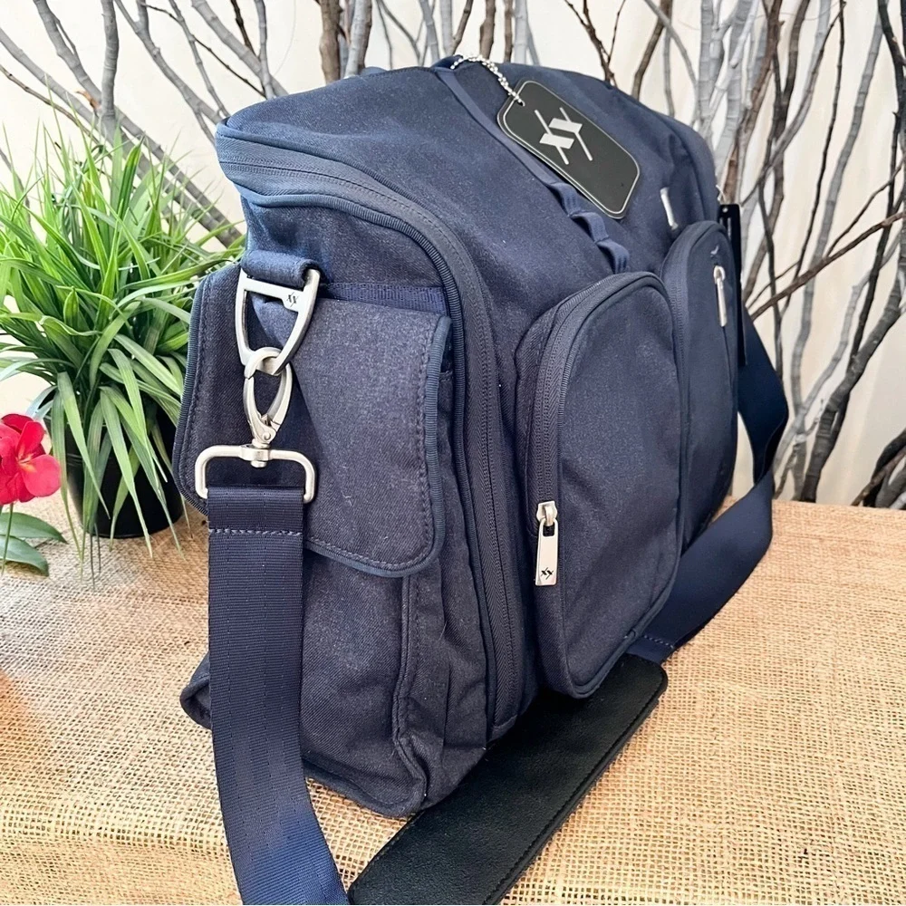 NEW JuJuBe XY Collection Diaper Bag Blue Messenger Bag Over Shoulder NWT Tote